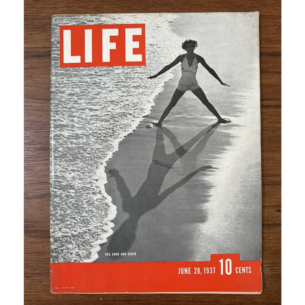 Vintage June 28, 1937 LIFE Magazine Sea, Sand and Siren